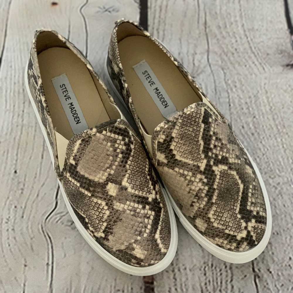 Steve Madden Snakeskin Slip-ons